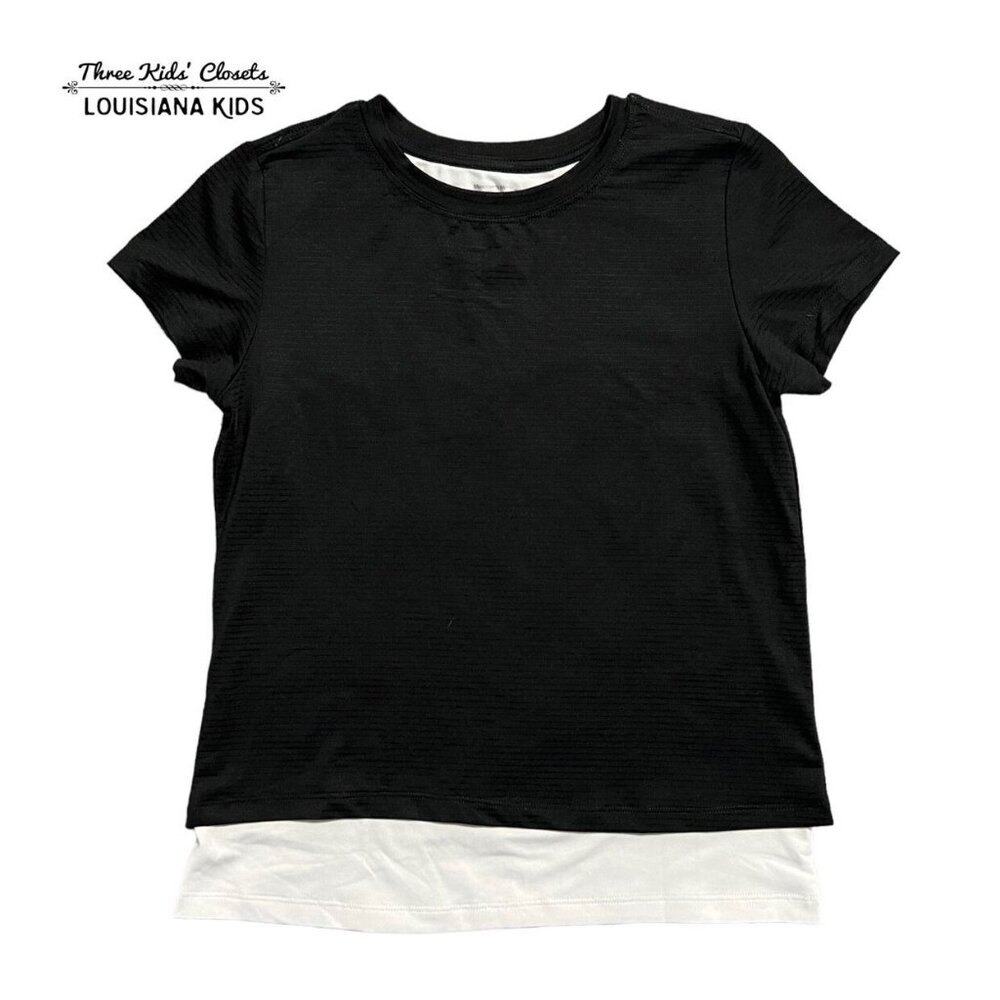 Member's Mark 10/12 Active Girl Black Athletic Top